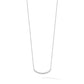 1/4 carat Diamond Bezel-set Curved Bar Necklace - WBC