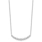 3/4 carat Diamond Bezel-set Curved Bar Necklace - WBC