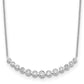 3/4 carat Diamond Bezel-set Curved Bar Necklace - WBC