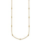 Complete 1/4 carat Bezel-set Diamond and Cable Chain 15-Station Necklace - WBC