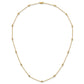 Complete 1/4 carat Bezel-set Diamond and Cable Chain 15-Station Necklace - WBC