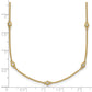 Complete 1/4 carat Bezel-set Diamond and Cable Chain 15-Station Necklace - WBC