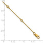 Complete 1/10 carat Bezel-set Diamond and Cable Chain 6-Station Bracelet - WBC