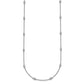 Complete 1/3 carat Bezel-set Diamond and Cable Chain 20-Station Necklace - WBC
