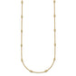 Complete 1/3 carat Bezel-set Diamond and Cable Chain 18-Station Necklace - WBC