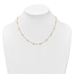 Complete 1/3 carat Bezel-set Diamond and Cable Chain 18-Station Necklace - WBC