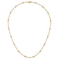 Complete 1/3 carat Bezel-set Diamond and Cable Chain 18-Station Necklace - WBC