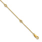 Complete 1/8 carat Bezel-set Diamond and Cable Chain 5-Station Bracelet - WBC