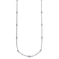 Complete 3/8 carat Bezel-set Diamond and Cable Chain 17-Station Necklace - WBC