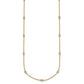 Complete 1/3 carat Bezel-set Diamond and Cable Chain 13-Station Necklace - WBC