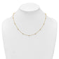 Complete 3/8 carat Bezel-set Diamond and Cable Chain 15-Station Necklace - WBC