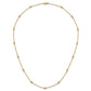 Complete 3/8 carat Bezel-set Diamond and Cable Chain 15-Station Necklace - WBC