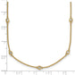 Complete 1/3 carat Bezel-set Diamond and Cable Chain 13-Station Necklace - WBC