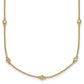 Complete 1/3 carat Bezel-set Diamond and Cable Chain 13-Station Necklace - WBC