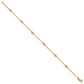 Complete 1/6 carat Bezel-set Diamond and Cable Chain 6-Station Bracelet - WBC