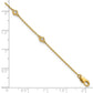 Complete 1/6 carat Bezel-set Diamond and Cable Chain 6-Station Bracelet - WBC