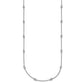 Complete 3/8 carat Bezel-set Diamond and Cable Chain 16-Station Necklace - WBC