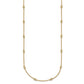 Complete 1/2 carat Bezel-set Diamond and Cable Chain 18-Station Necklace - WBC