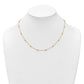 Complete 1/2 carat Bezel-set Diamond and Cable Chain 18-Station Necklace - WBC