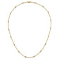 Complete 1/2 carat Bezel-set Diamond and Cable Chain 18-Station Necklace - WBC
