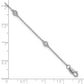 Complete 1/6 carat Bezel-set Diamond and Cable Chain 5-Station Bracelet - WBC