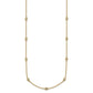 Complete 1/2 carat Bezel-set Diamond and Cable Chain 15-Station Necklace - WBC