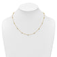Complete 1/2 carat Bezel-set Diamond and Cable Chain 15-Station Necklace - WBC
