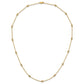 Complete 1/2 carat Bezel-set Diamond and Cable Chain 15-Station Necklace - WBC