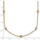 Complete 5/8 carat Bezel-set Diamond and Cable Chain 17-Station Necklace - WBC