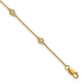 Complete 1/5 carat Bezel-set Diamond and Cable Chain 6-Station Bracelet - WBC