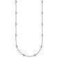 Complete 1/2 carat Bezel-set Diamond and Cable Chain 16-Station Necklace - WBC