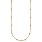 Complete 1/2 carat Bezel-set Diamond and Cable Chain 16-Station Necklace - WBC