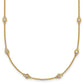 Complete 1/2 carat Bezel-set Diamond and Cable Chain 16-Station Necklace - WBC