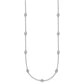 Complete 3/4 carat Bezel-set Diamond and Cable Chain 13-Station Necklace - WBC