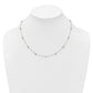Complete 7/8 carat Bezel-set Diamond and Cable Chain 15-Station Necklace - WBC