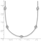 Complete 7/8 carat Bezel-set Diamond and Cable Chain 15-Station Necklace - WBC