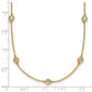 Complete 3/4 carat Bezel-set Diamond and Cable Chain 13-Station Necklace - WBC
