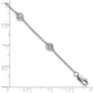 Complete 1/3 carat Bezel-set Diamond and Cable Chain 6-Station Bracelet - WBC