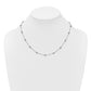 Complete 1 carat Bezel-set Diamond and Cable Chain 17-Station Necklace - WBC
