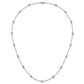 Complete 1 carat Bezel-set Diamond and Cable Chain 17-Station Necklace - WBC