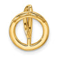 Polished 1/10 carat Diamond Open Circle Chain Slide - WBC