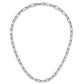 Polished and Twisted 1.44 carat Diamond Paperclip Link Necklace - WBC