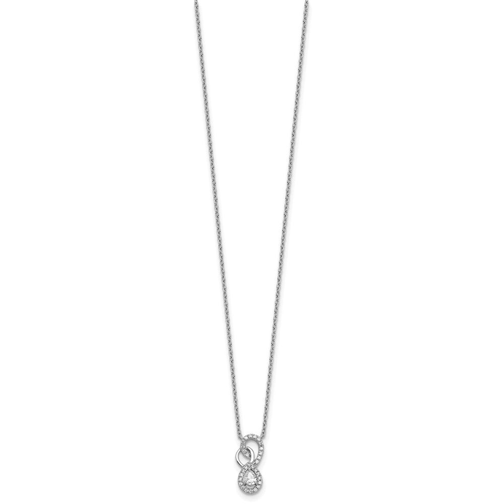Polished 1/4 carat Diamond Fancy Infinity Necklace - WBC