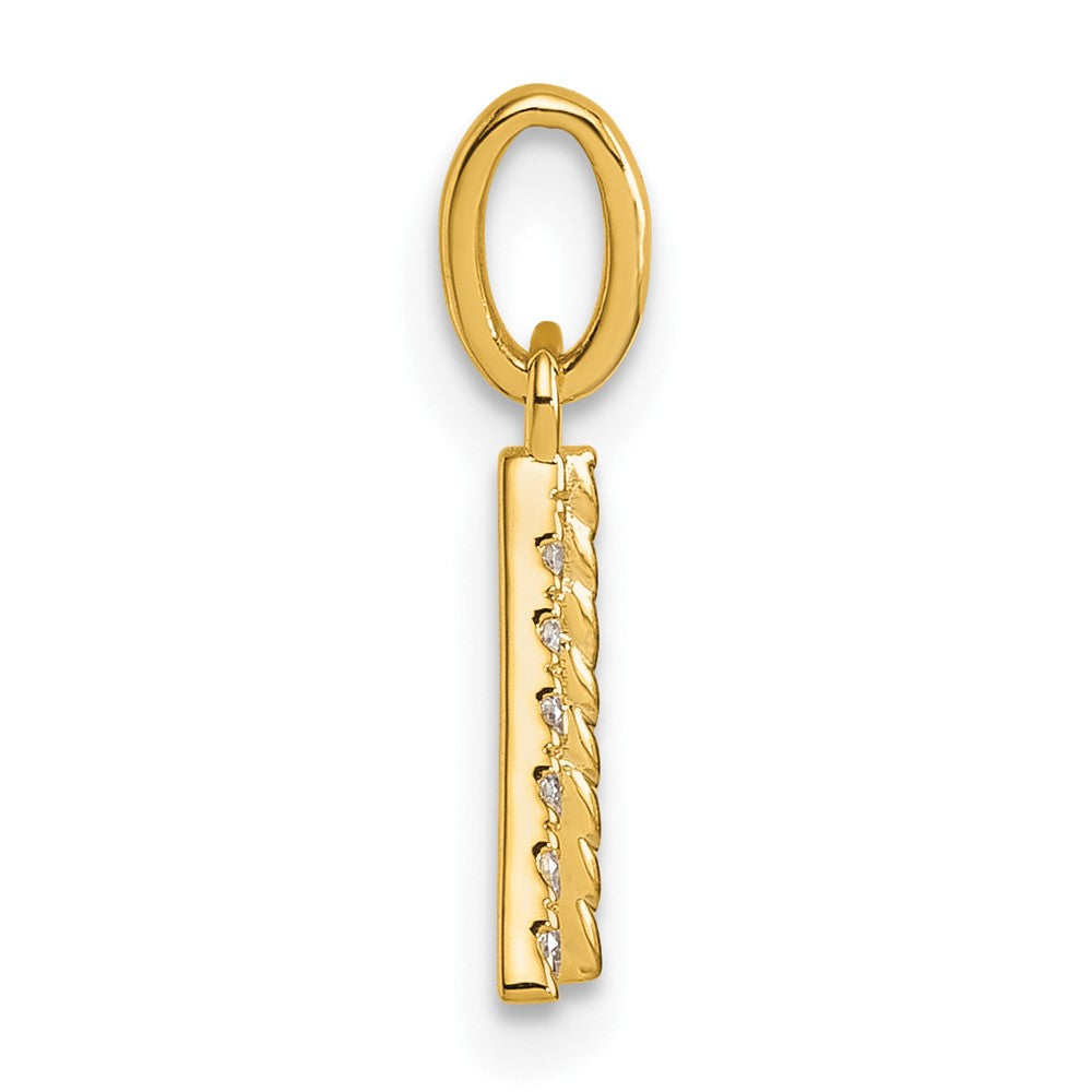 Twisted with .05 ct. Diamond Initial A Charm - WBC