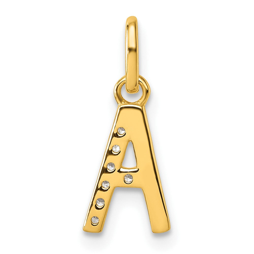 Twisted with .05 ct. Diamond Initial A Charm - WBC