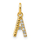 Twisted with .05 ct. Diamond Initial A Charm - WBC