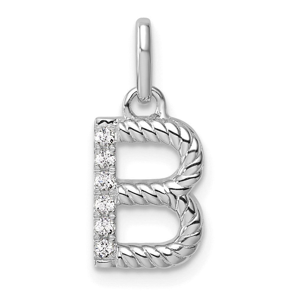 Twisted with .05 ct. Diamond Initial B Charm - WBC