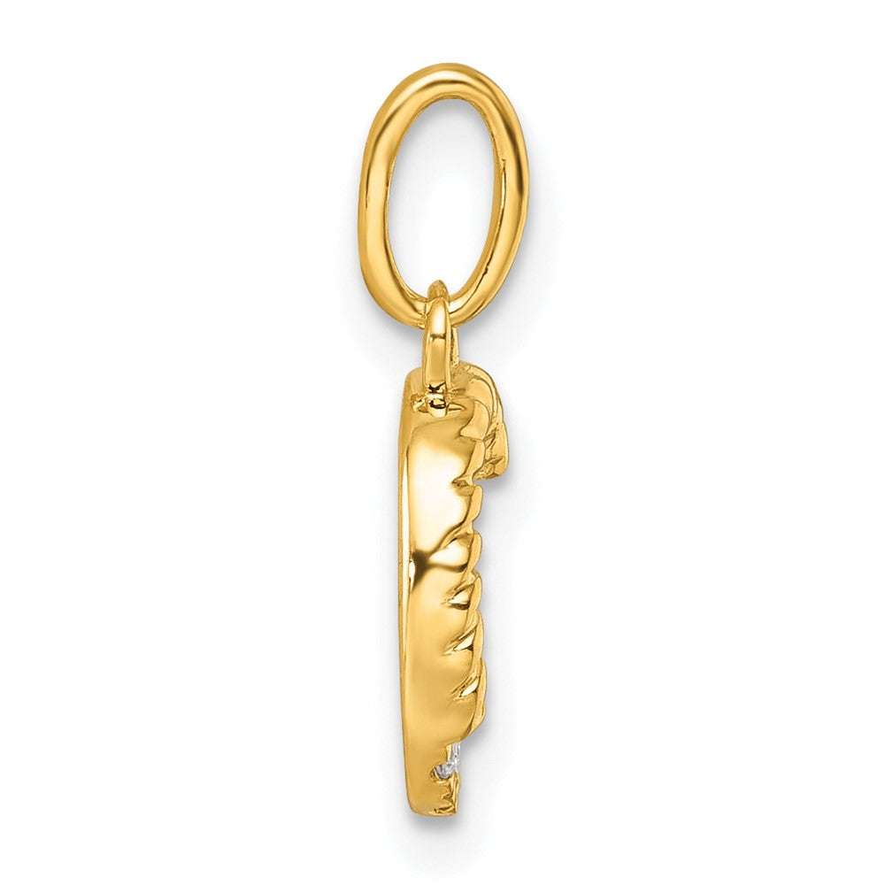 Twisted with .05 ct. Diamond Initial C Charm - WBC