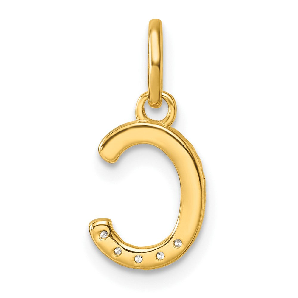 Twisted with .05 ct. Diamond Initial C Charm - WBC
