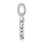 Twisted .05 ct. Diamond Initial D Charm - WBC